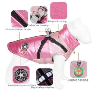New Autumn And Winter Pet Clothes Thickened Small And Medium Dog Clothes Warm Dog Cotton Clothes Reflective Pet Dog Clothing