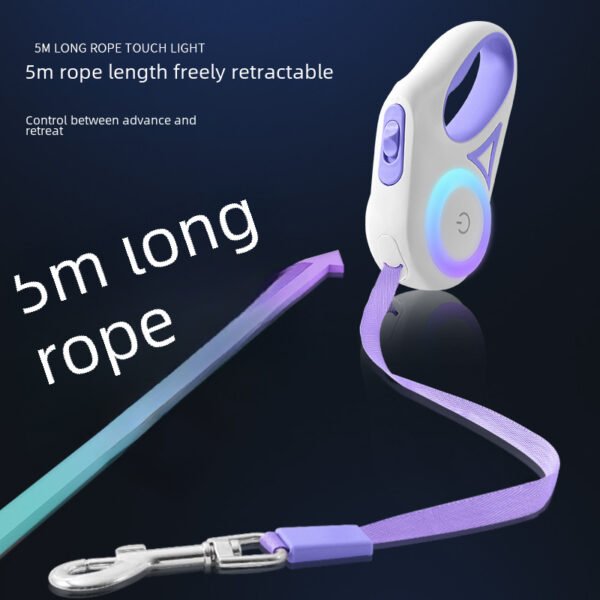 O1CN01QS2Vv91Bs2yK1jmVb_0-0-cib.jpg New Led Lighted Automatic Retractable Dog Leash Pet Pulling Rope Glowing Dog Supplies Rope Durable Nylon Material