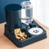 Cat Bowl Double Bowl Automatic Drinking Water Bowl Cat Drinking Bowl Cat Food Dog Bowl Dog Bowl Integrated Feeder Pet Supplies