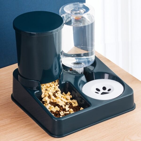 Cat Bowl Double Bowl Automatic Drinking Water Bowl Cat Drinking Bowl Cat Food Dog Bowl Dog Bowl Integrated Feeder Pet Supplies