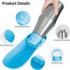 Pet Walking Cup Stainless Steel Dog Going Out Cup Outdoor Water Bottle Water Bottle Portable Water Drinker