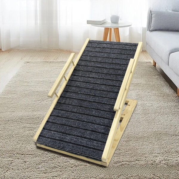 Pet Dog Steps Stairs Bed Elderly Dog Cat Folding Ladder Slope Small Medium Dog Solid Wood Bed Side Ladder