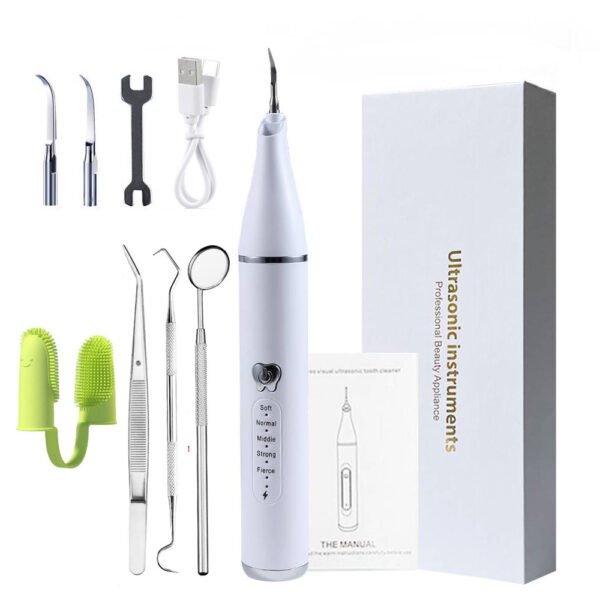Pet Real Ultrasonic Dental Cleaner Household Usb Charging With LED Light Cats And Dogs Clean Oral Cavity To Calculi
