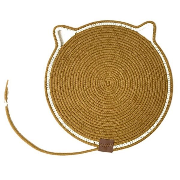 Cotton Rope Woven Cat Scratch Pad Toy Ball Integrated Cat Sleeping Pad Scratch-resistant Wear-resistant Washable Pet Pad