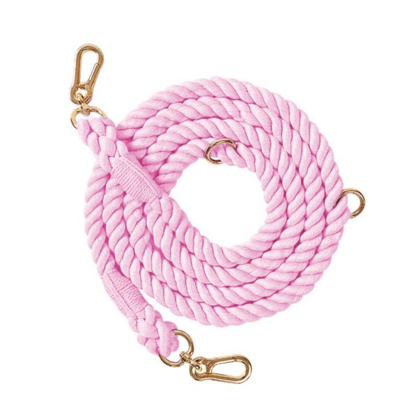 Woven Rainbow Running Dog Leash Multifunctional Dog Leash Double-headed Pet Leash Dog Leash