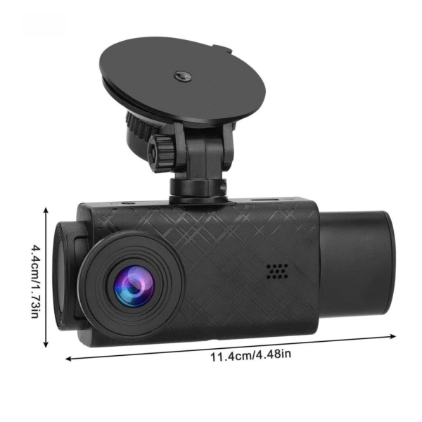The New Three-lens Driving Recorder 2 Inch HD 1080p Car Front Inside